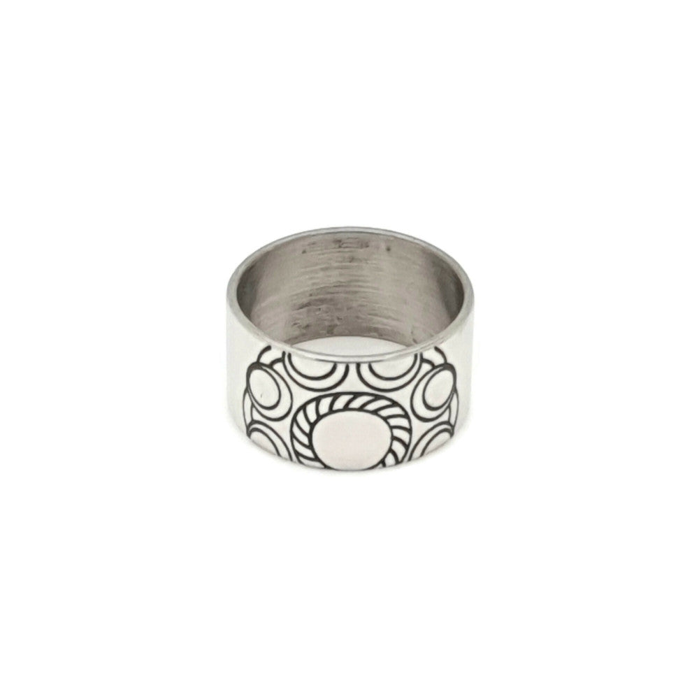 MYKK Jewelry | Sieraden RVS Zeeuwse knop ring - Hele knop