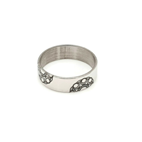 MYKK Jewelry | Sieraden RVS Zeeuwse knop ring - Halve knopjes