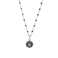 Afbeelding in Gallery-weergave laden, MYKK Jewelry | Zeeuwse knop - RVS sieradenset zwarte accenten armband ketting oorbellen
