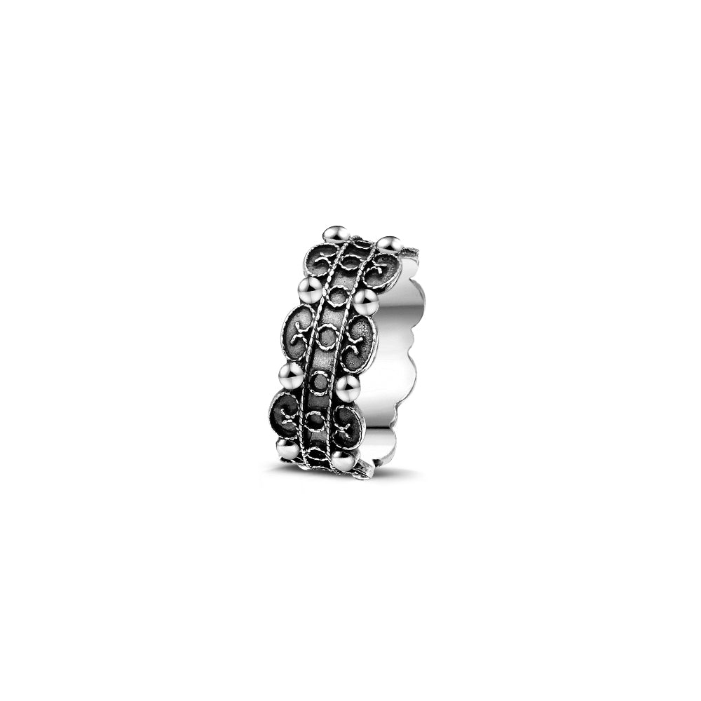 Zeeuwse knop ring - Zilveren Zeeuwse knop bandring smal | MYKK Jewelry