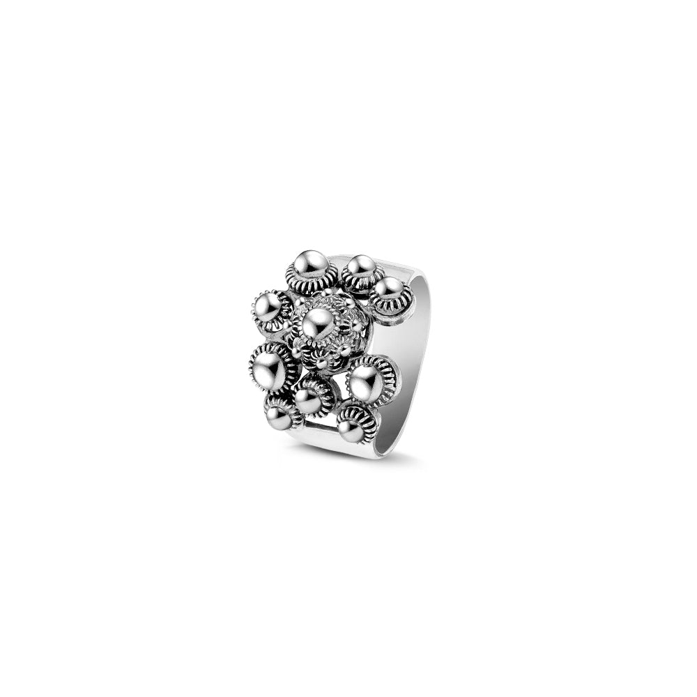 Zeeuwse knop ring - Zilveren Zeeuwse knop spinnen | MYKK Jewelry